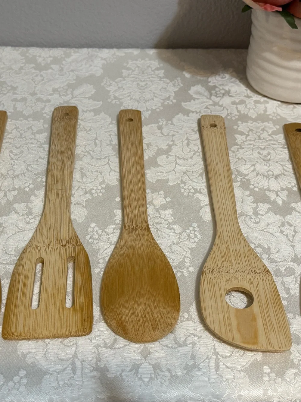 Star Wars Bamboo Wood Decorative Burned Stamped Kitchen Utensil Set Collectible